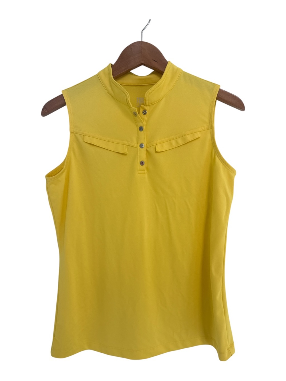 Tail Sleeveless Yellow Golf Polo Top